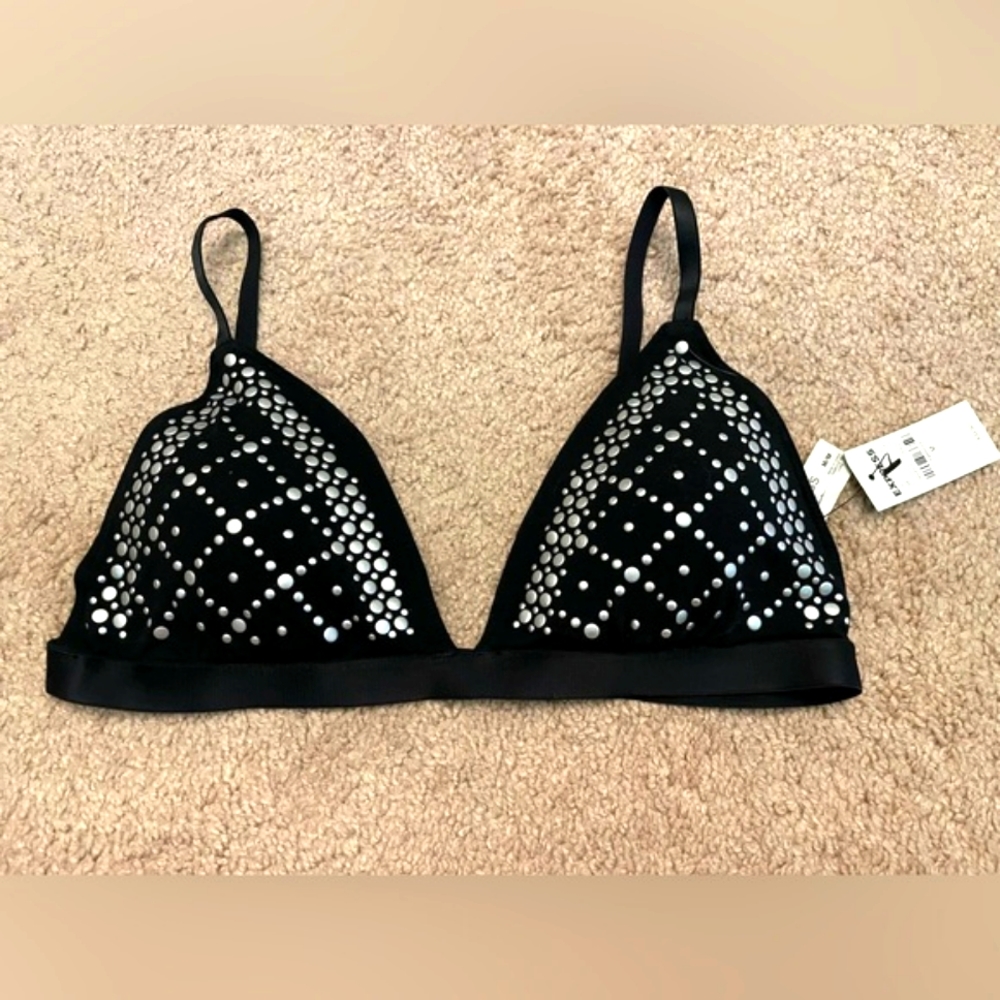 Express Studded Black Bralette